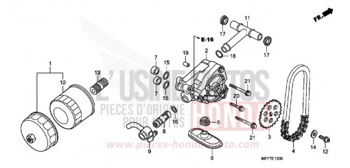 OIL FILTER/OIL PUMP XL700VA9 de 2009